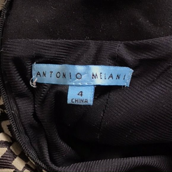 Antonio Melani Black Geometric Pattern Shift Dress - Picture 8 of 13